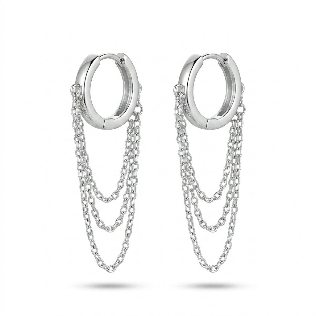 Layered Chain Hoops