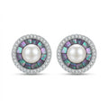 Pearl Circle Studs
