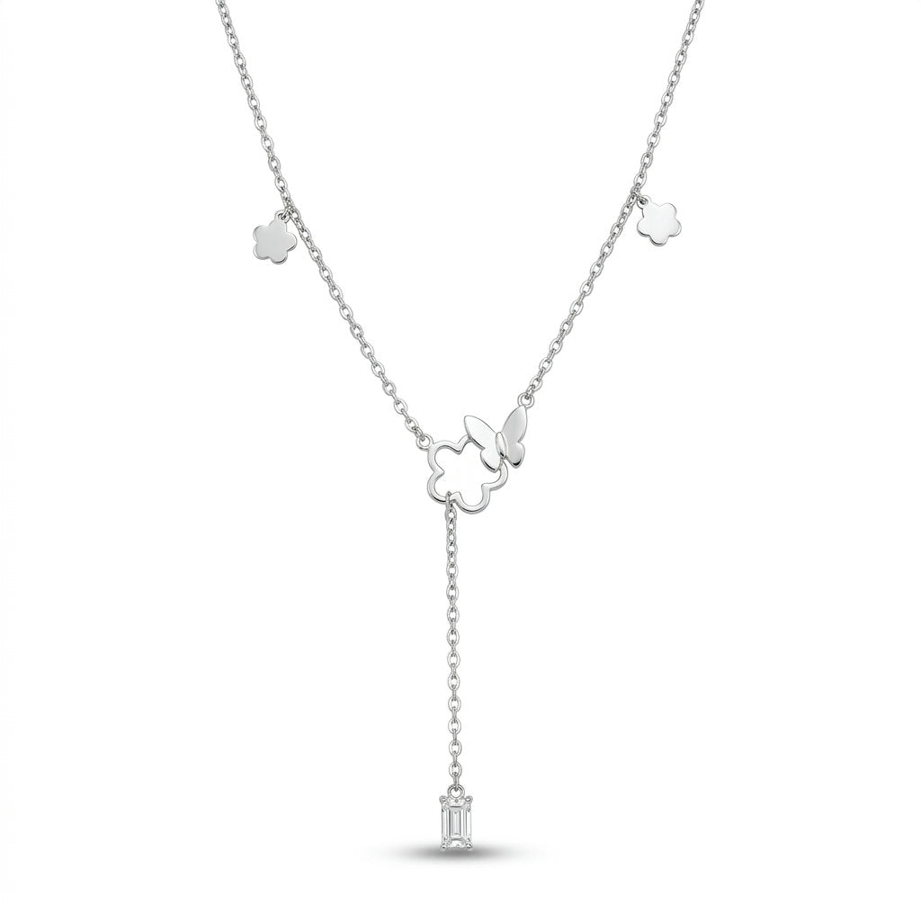 Butterfly Clover Necklace