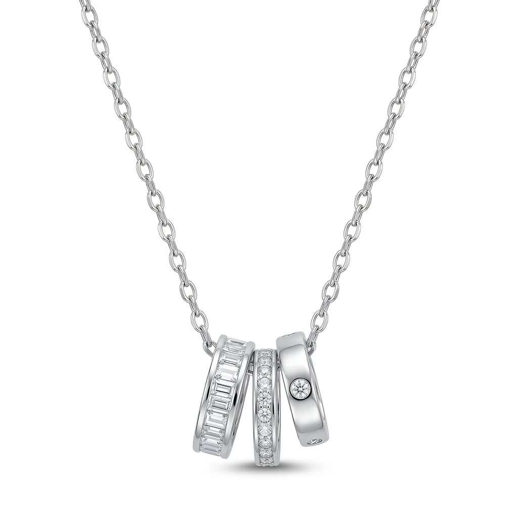 Trinity Ring Necklace