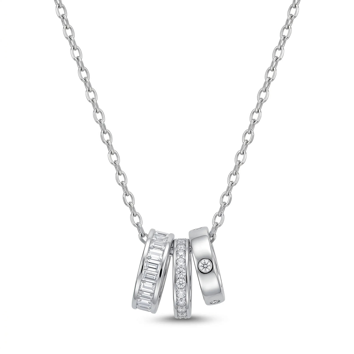 Trinity Ring Necklace