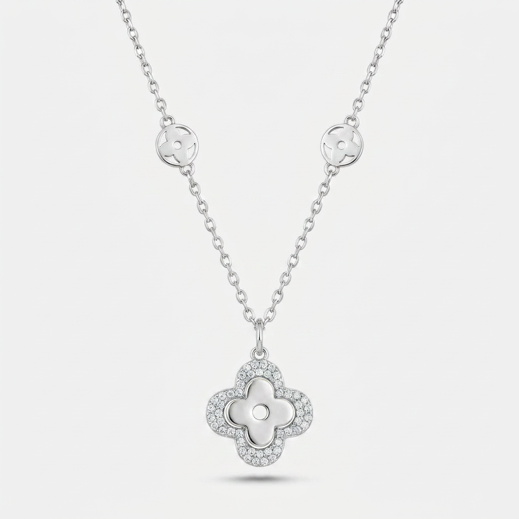 Crystal Clover Necklace