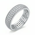 Sterling Silver Pavé Ring