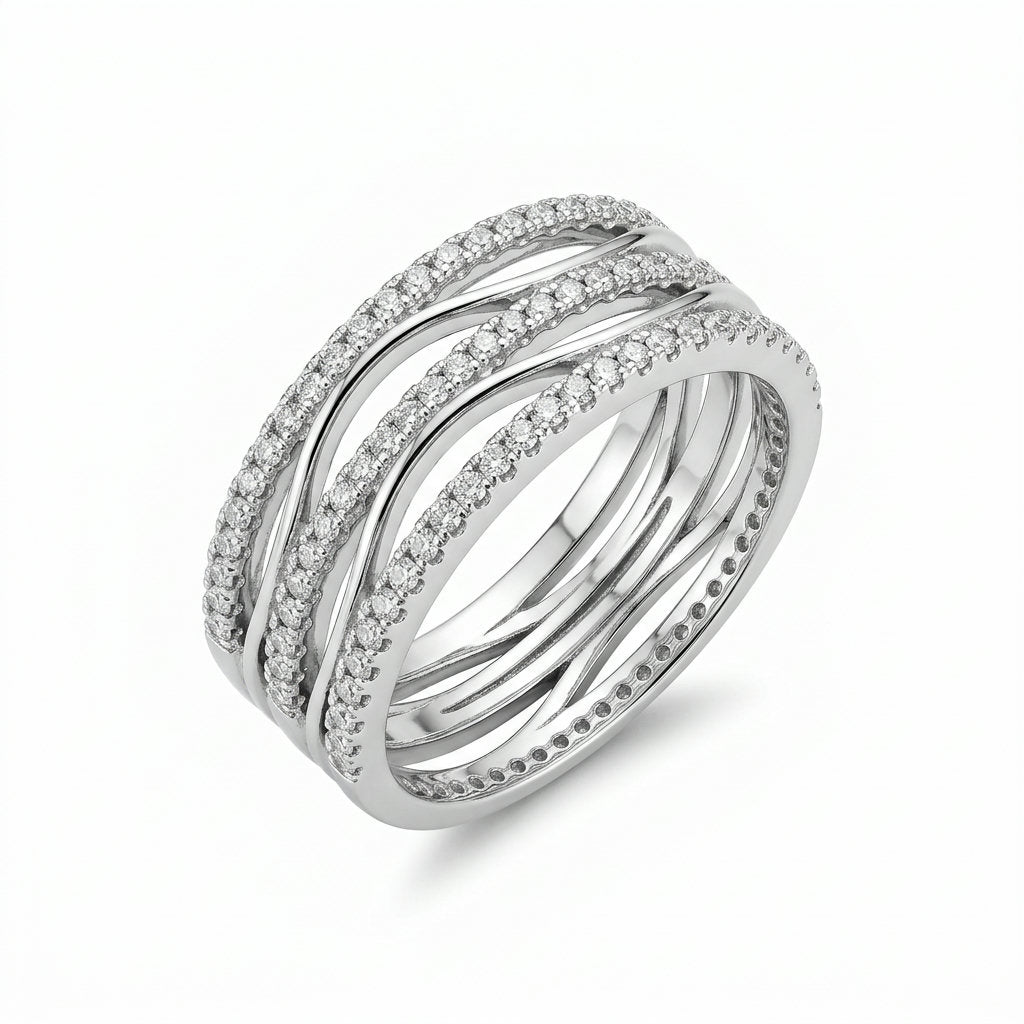 Crystal Cascade Ring