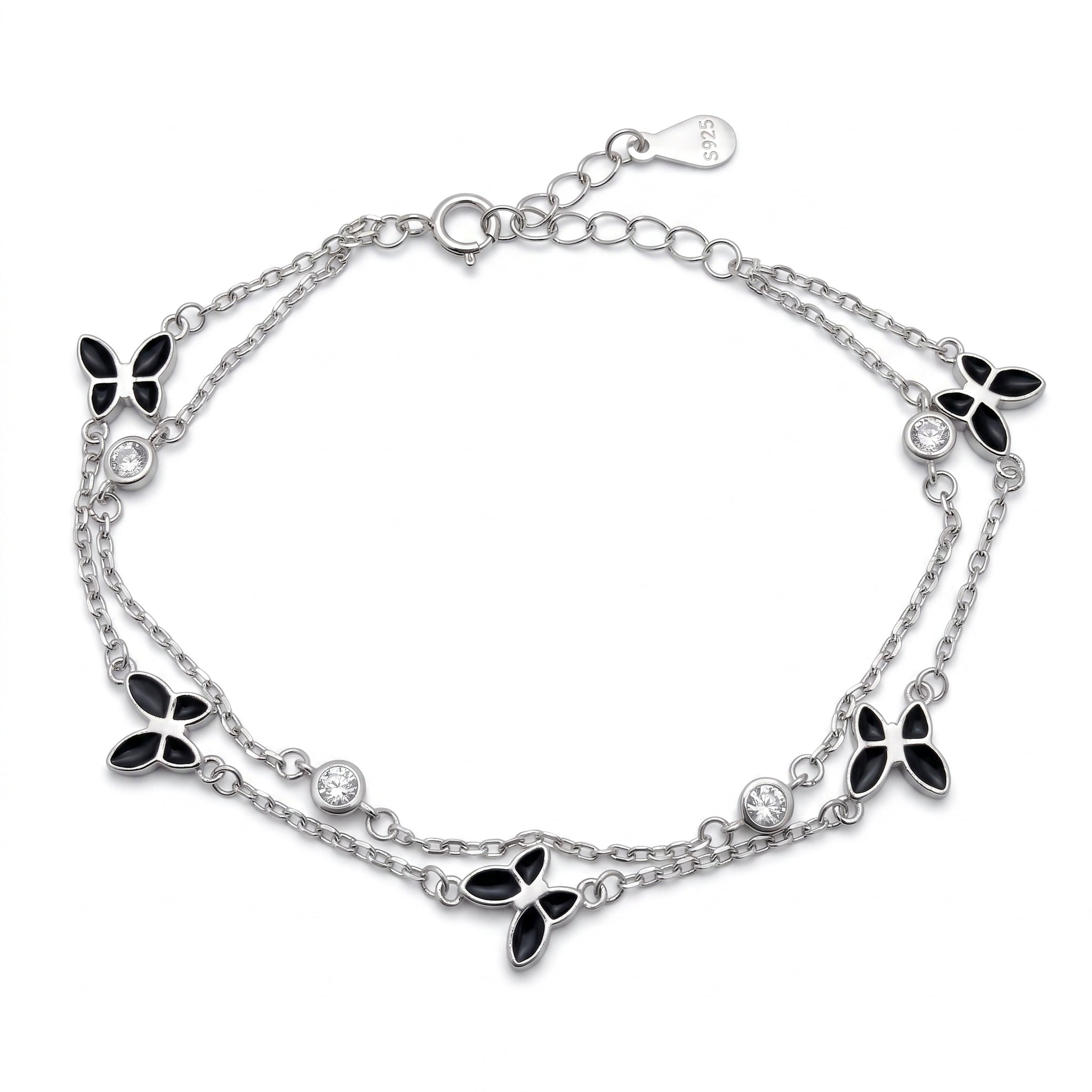 Midnight Butterfly Bracelet