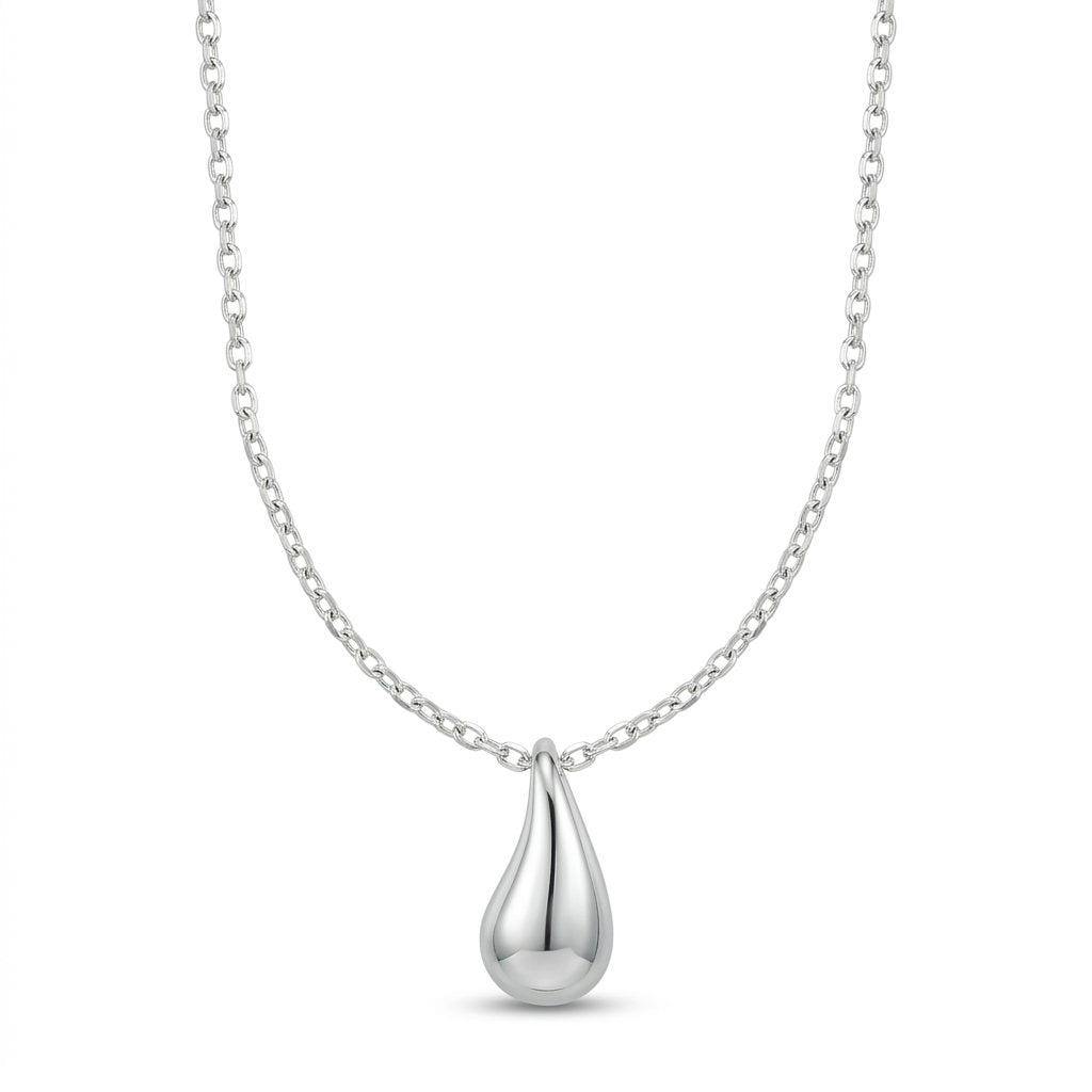 Silver Drop Necklace