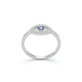 Evil Eye Halo Ring