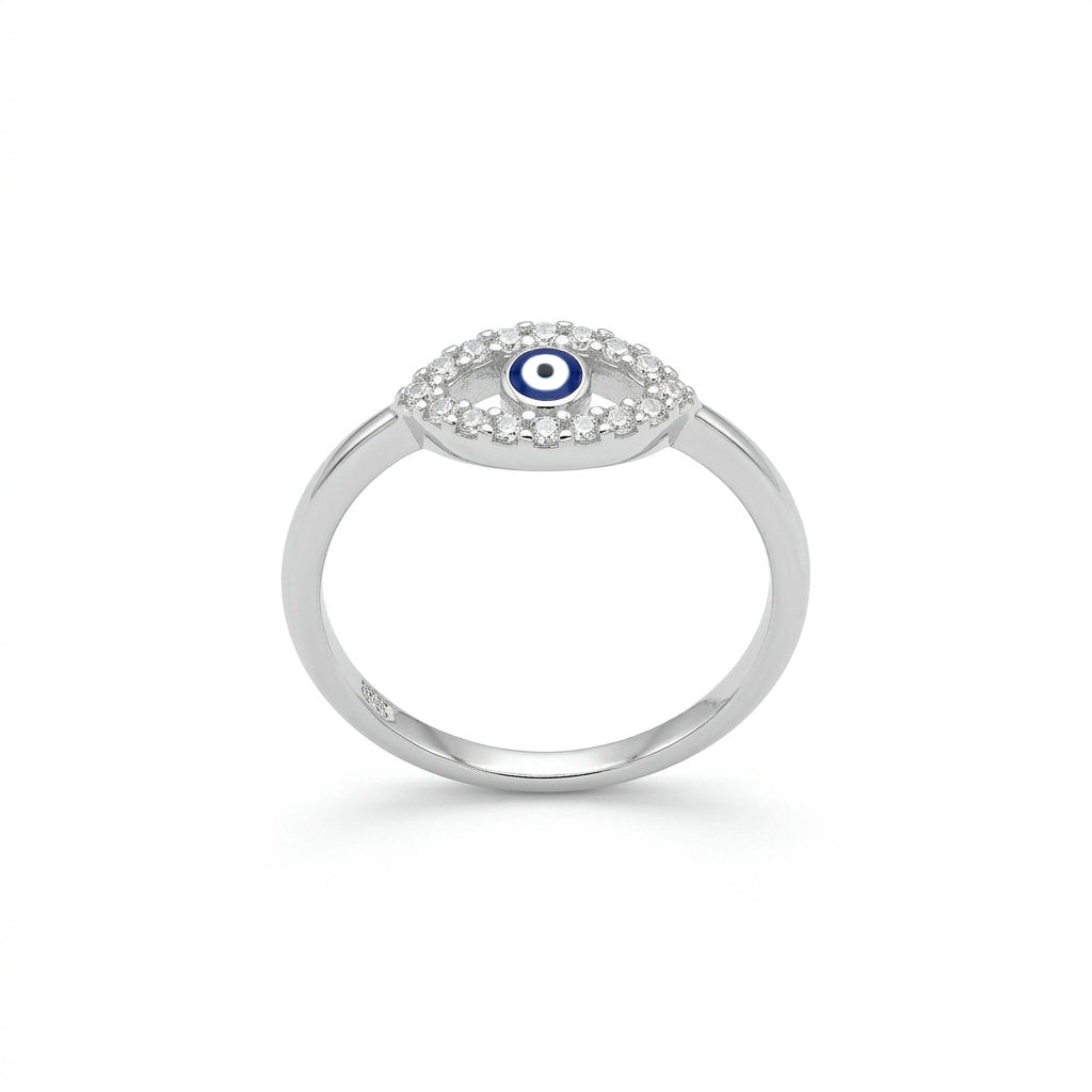Evil Eye Halo Ring