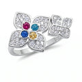 Mosaic Petal Ring