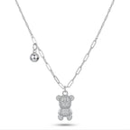 Teddy Bear Charm Necklace