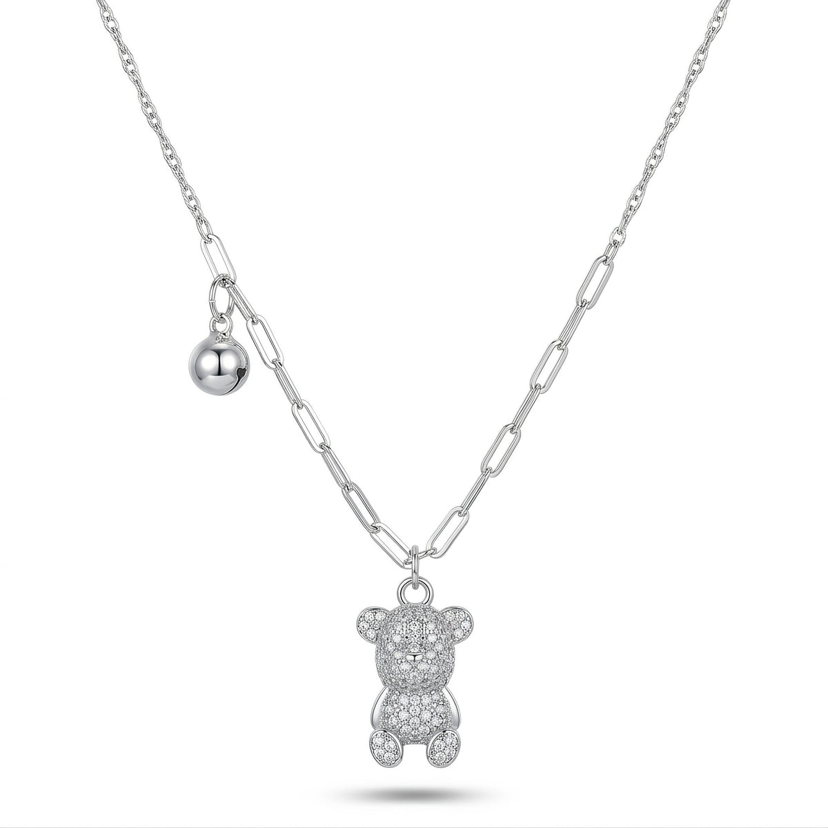 Teddy Bear Charm Necklace