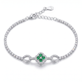 Emerald Bloom Bracelet