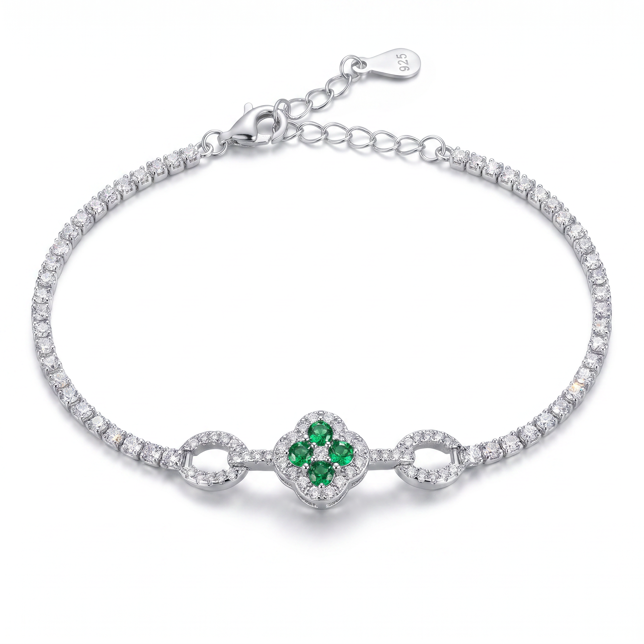 Emerald Bloom Bracelet