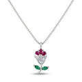 Ruby Tulip Necklace