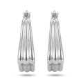 Aria Fluted Drop Earrings