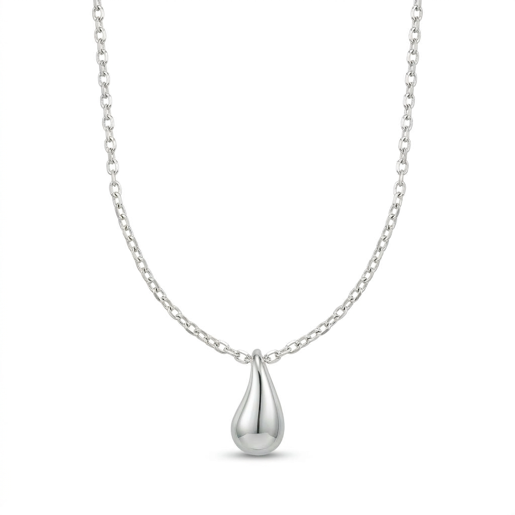 Silver Dewdrop Necklace