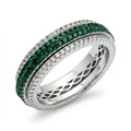 Emerald Spark Eternity Band