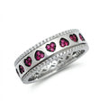 Ruby Hearts Eternity Band