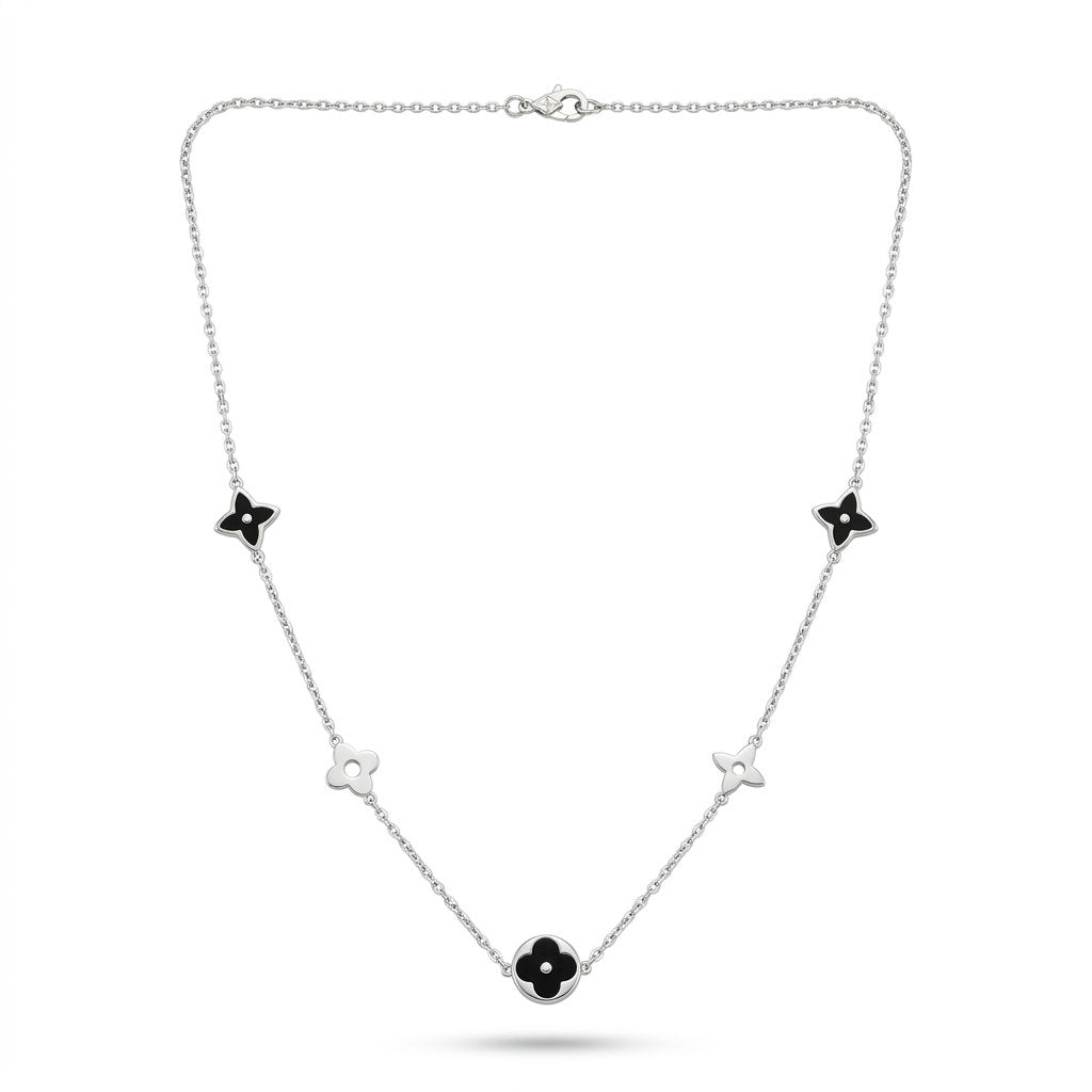 Noir Flora Necklace