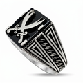 Twin Blades Ring