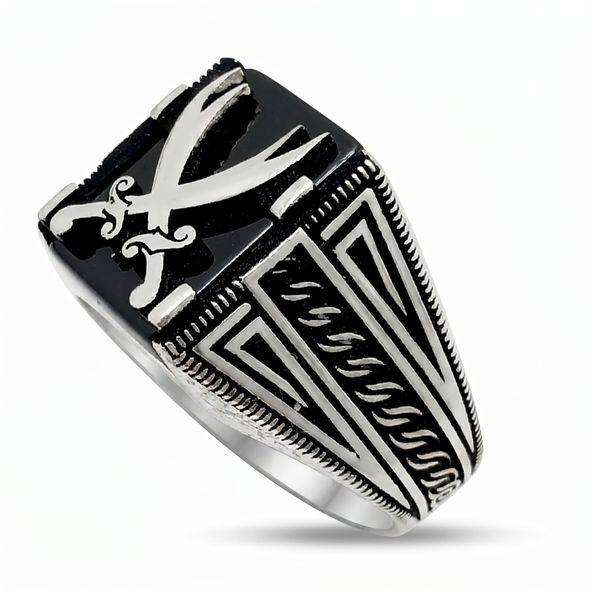 Twin Blades Ring