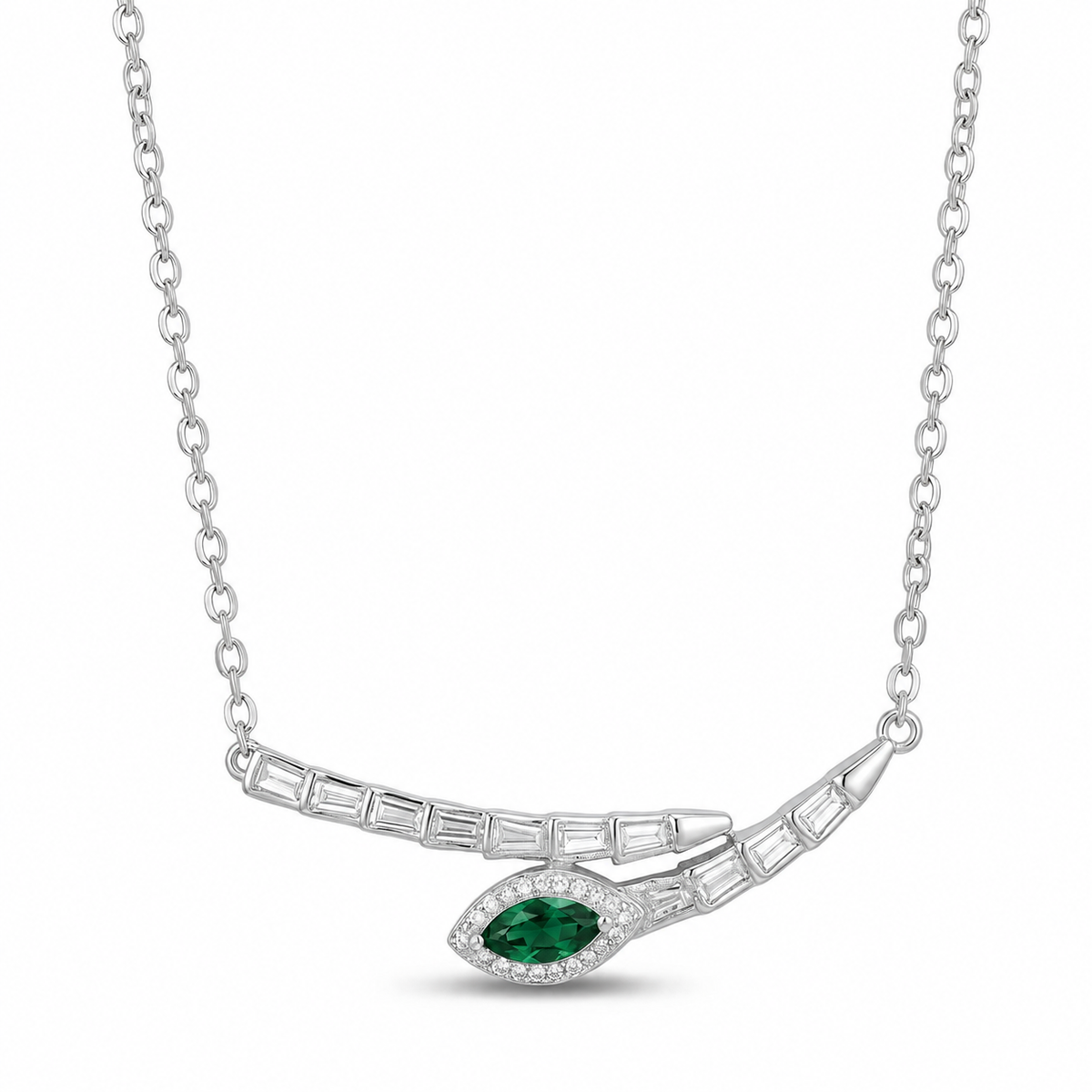 Emerald Twist Necklace