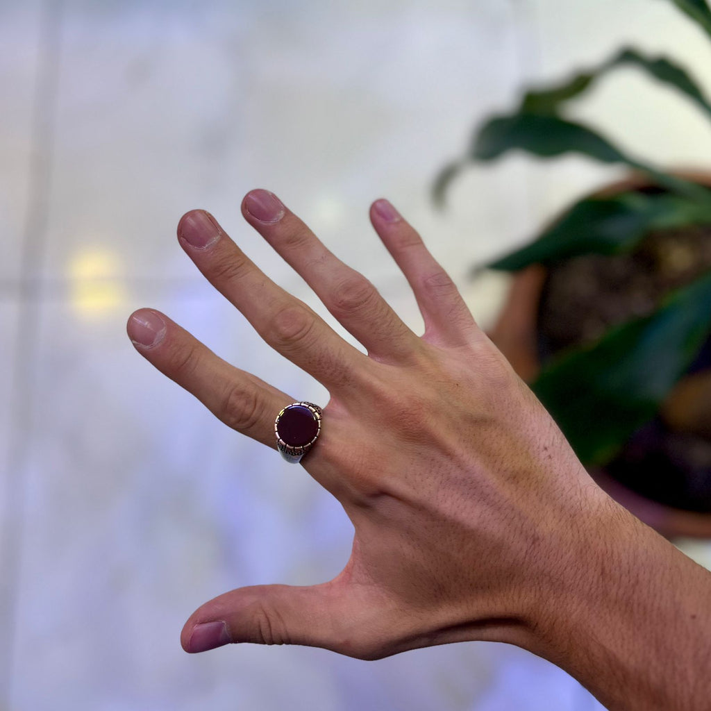Classic Brown Ring (Semi-Precious Stone)