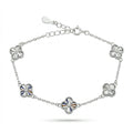 Van Cleef Silver Flower Bracelet