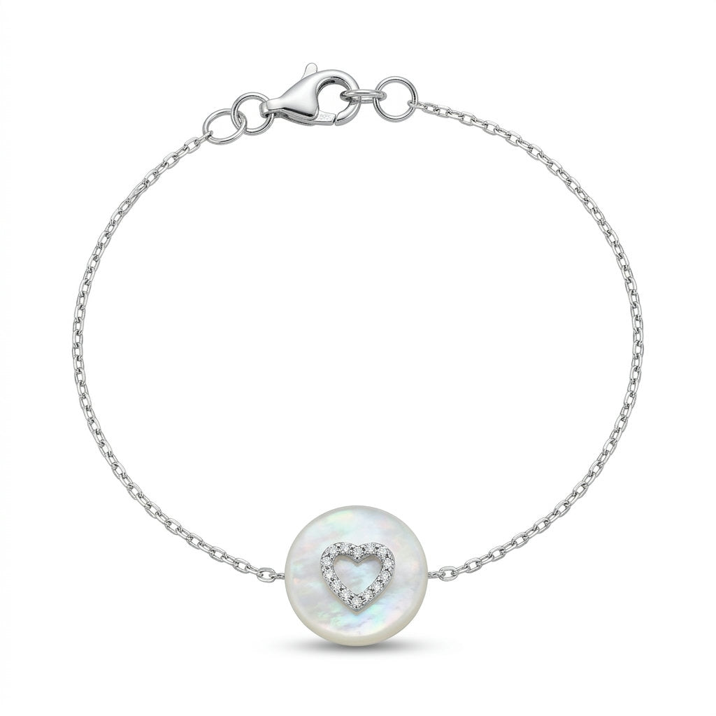 Shell Heart Bracelet