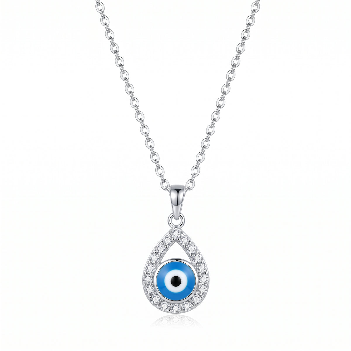 Evil Eye Teardrop Necklace