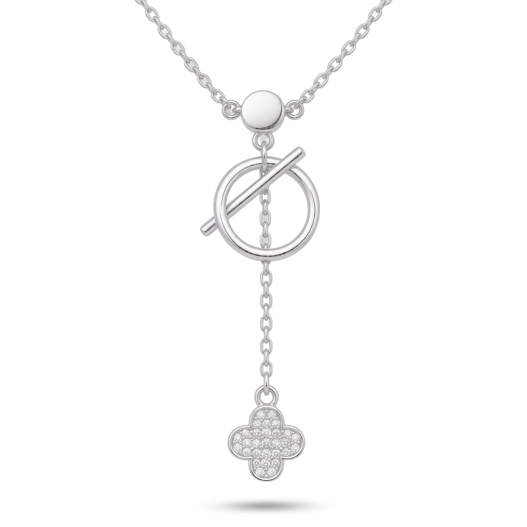 Celeste Clover Toggle Necklace