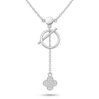 Celeste Clover Toggle Necklace