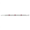 Ruby Line Tennis Bracelet