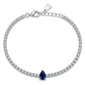 Sapphire Teardrop Tennis Bracelet
