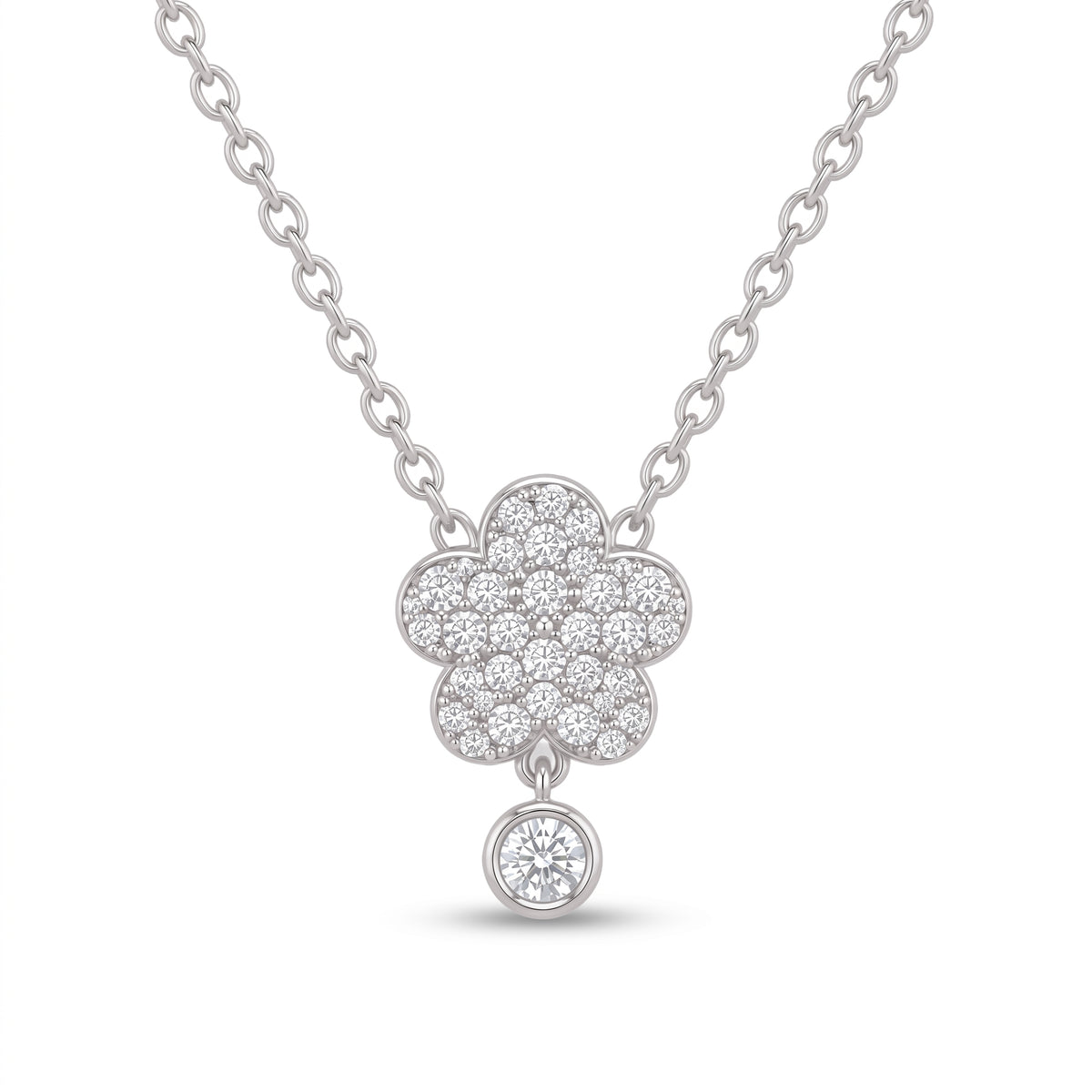 Clover Drop Necklace