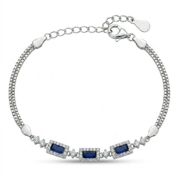 Sapphire Link Bracelet