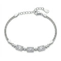 Clear Stone Link Bracelet