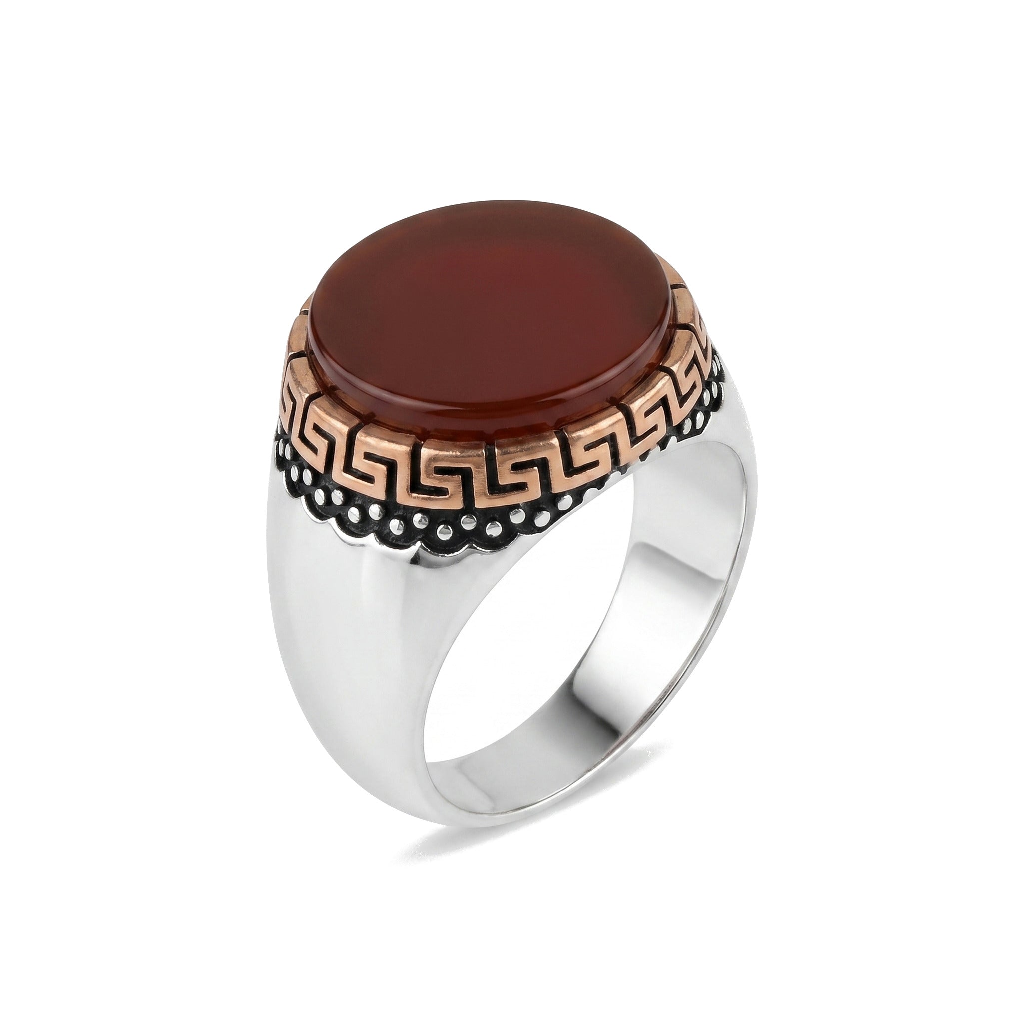 Classic Brown Ring (Semi-Precious Stone)