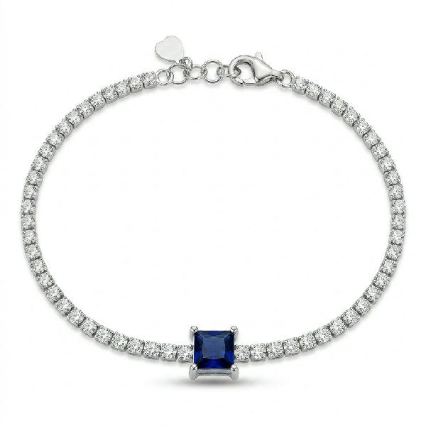 Sapphire Solitaire Tennis Bracelet