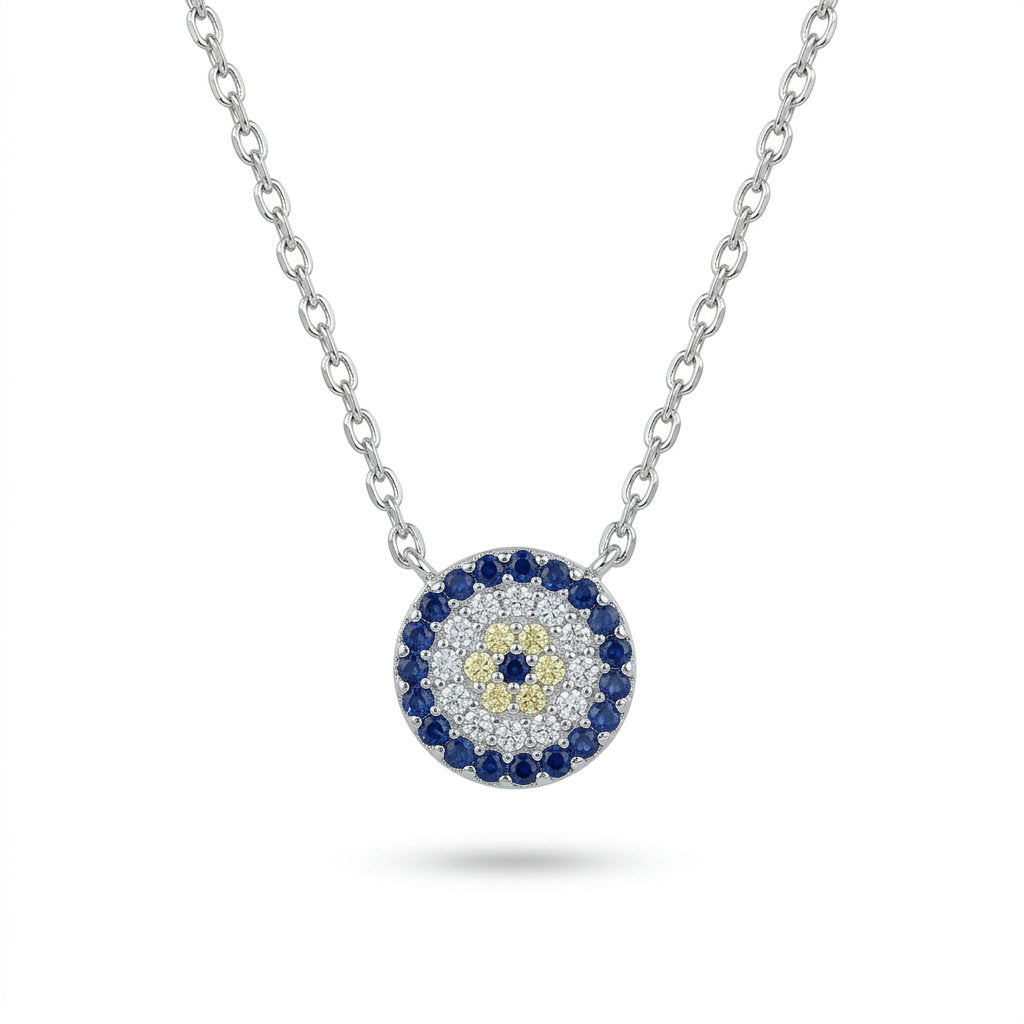Nazar Flower Necklace