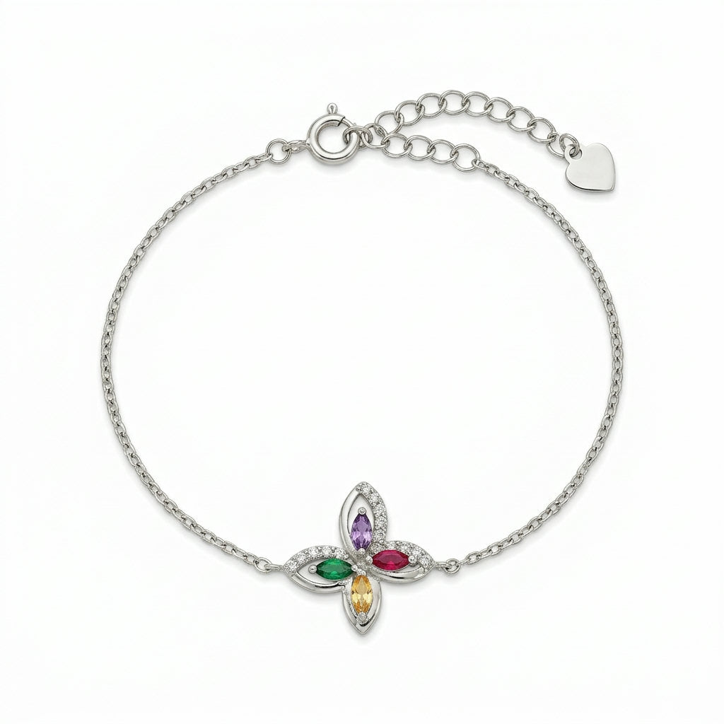 Rainbow Petal Bracelet
