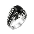 Prestige Black Ring (Semi-Precious Stone)