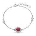 Scarlet Oval Bracelet