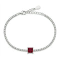 Ruby Solitaire Tennis Bracelet