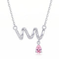 Aurora Pink Drop Necklace