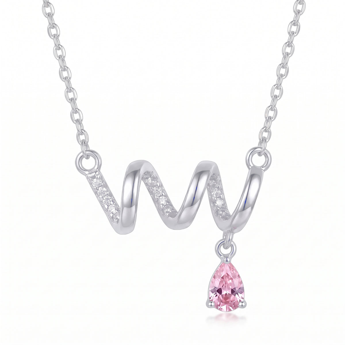 Aurora Pink Drop Necklace