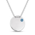 Evil Eye Disc Necklace