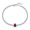 Ruby Teardrop Bracelet