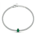 Emerald Teardrop Bracelet