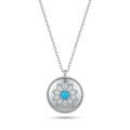 Turquoise Lotus Medallion